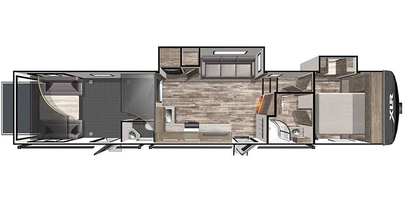 Forest River XLR Boost 36TSX16 floor plan