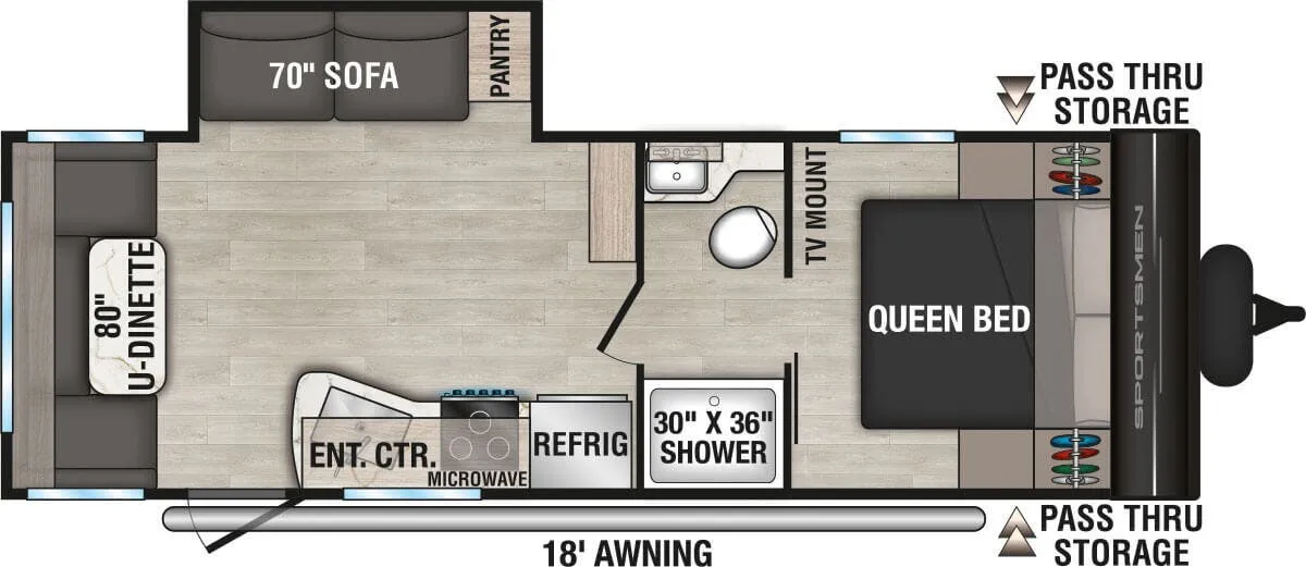 K-Z Sportsmen Select 231MKSL floor plan