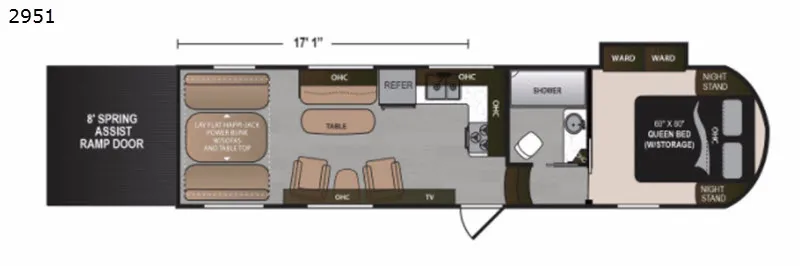 2018 Dutchmen Triton 2951 - Floor plan