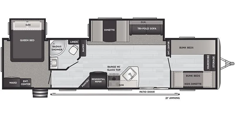 2022 Keystone Springdale 38BH floor plan