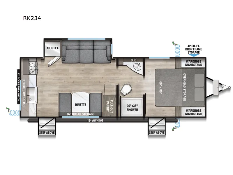 2026 Alliance RV Delta Ultra Lite RK234 - Floor plan