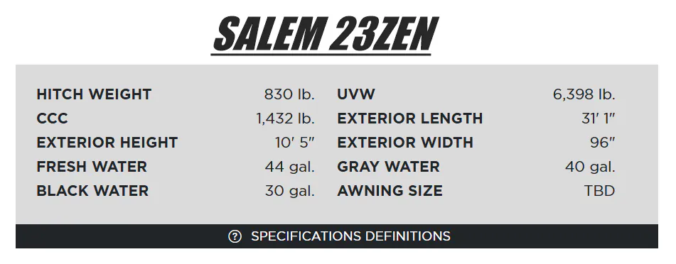 2026 Forest River Salem Cruise Lite 23ZEN, Photos photo 15