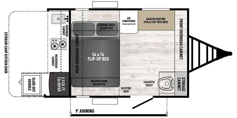 Coachmen Clipper 12000 Series 12000ROK floor plan