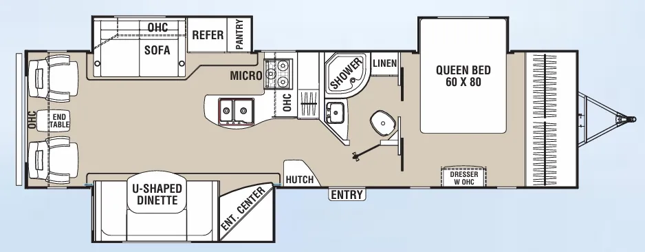 Coachmen Freedom Express Maple Leaf Edition 293 RLDS floor plan