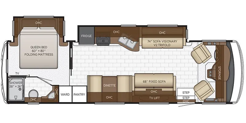 Newmar Bay Star Sport 3112 floor plan
