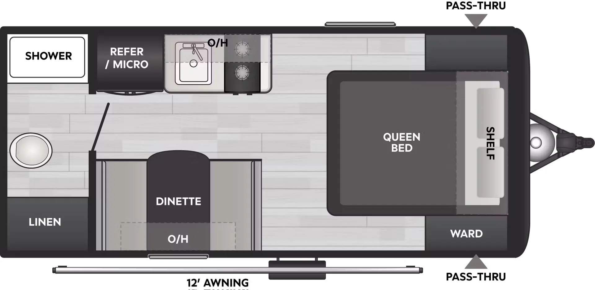 Keystone Coleman Light 17RX floor plan