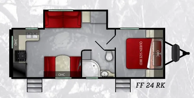 Cruiser RV Fun Finder Xtreme Lite 24RK floor plan