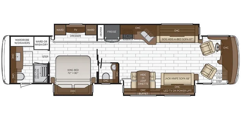 Newmar Dutch Star 4020 floor plan