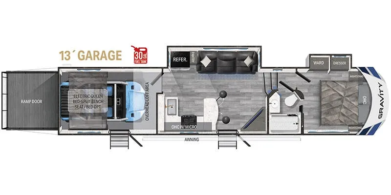 Heartland Gravity GR 3640 floor plan