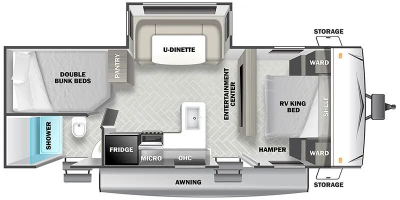 Forest River EVO Southwest T2490 floor plan