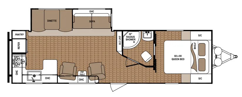 Dutchmen Aspen Trail 2880RKS floor plan