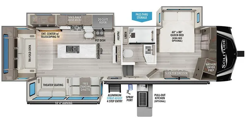 2027 Grand Design Solitude 310GK - Floor plan