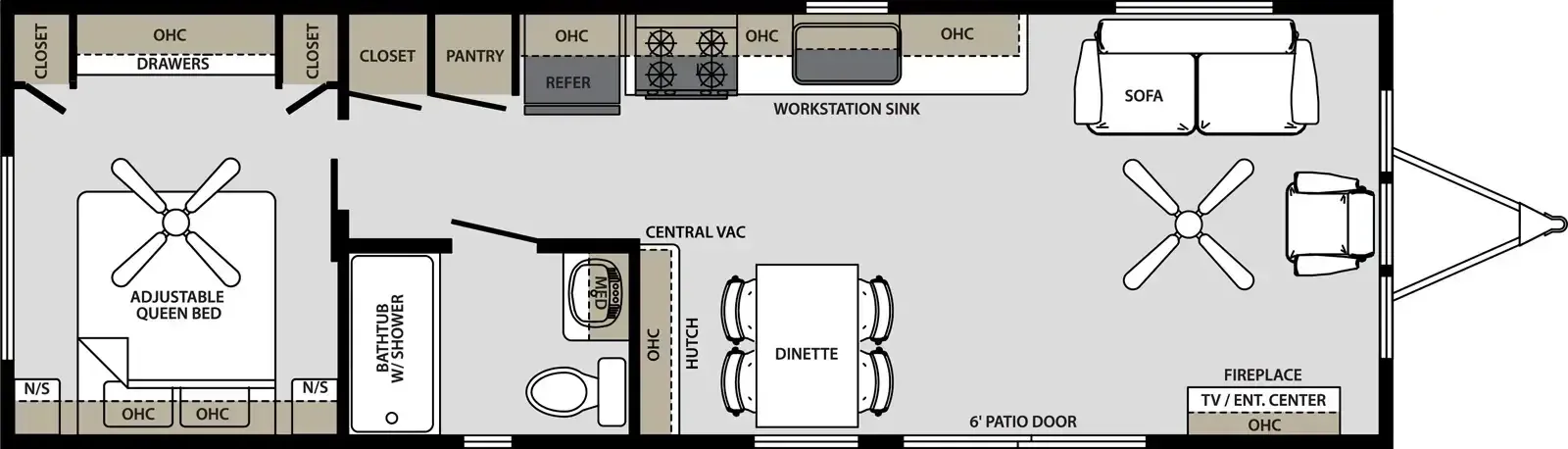 Forest River Quailridge Premier Canada 355FL-C-P floor plan