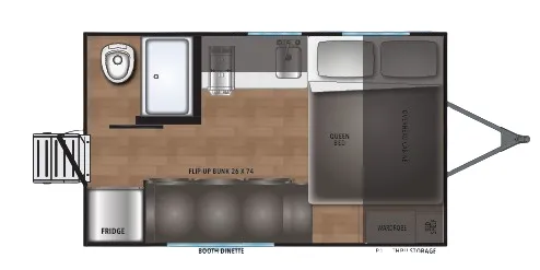 Shasta Compact 14BH floor plan