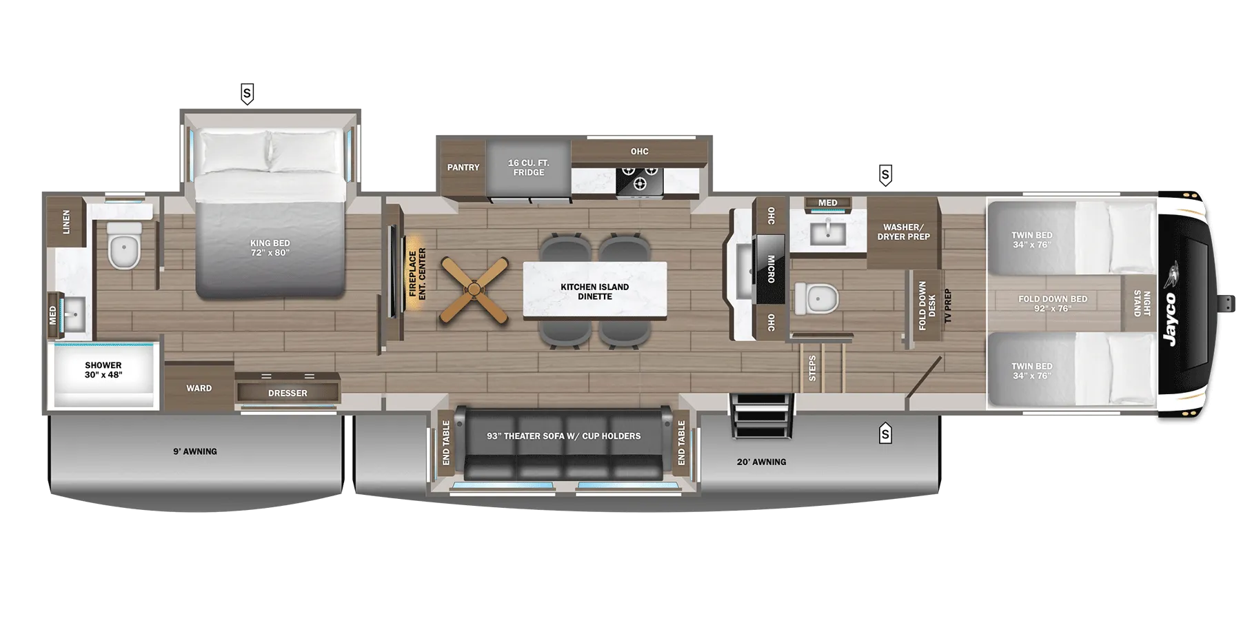 2027 Jayco Eagle 367TBTS - Floor plan