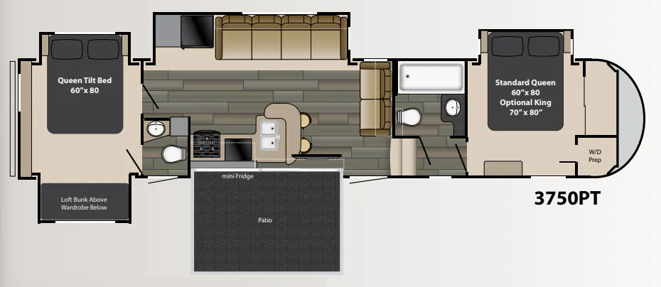 Heartland Gateway 3750PT floor plan