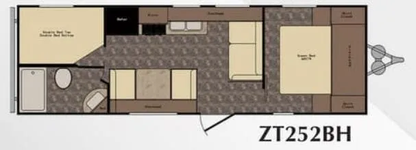 CrossRoads Z-1 1 ZT252BH floor plan