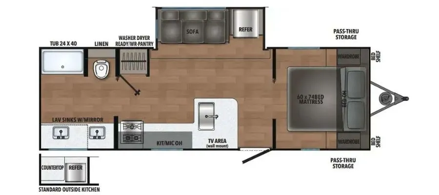 2027 Forest River OASIS 526RBS floor plan