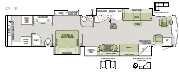 Tiffin Allegro Bus 45 LP floor plan
