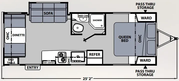 Coachmen Apex Nano 213RDS floor plan