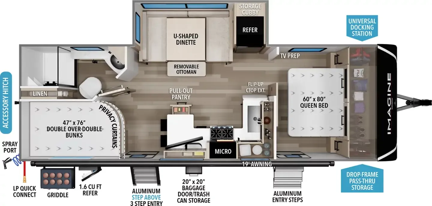 Grand Design Imagine 2470BH floor plan