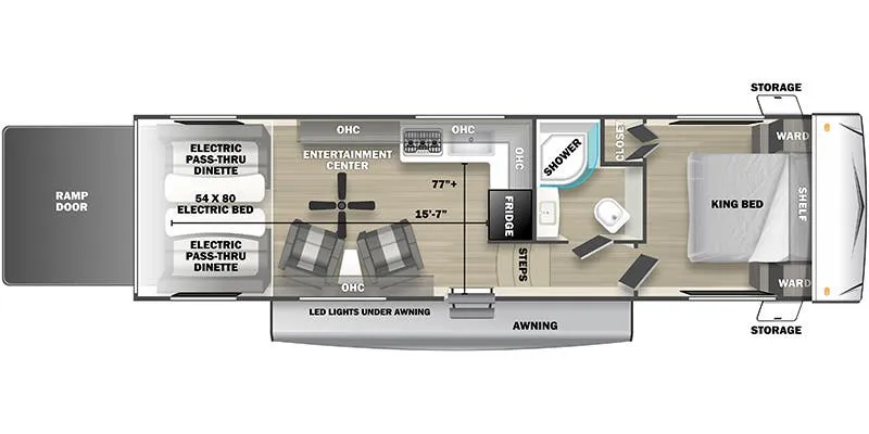 2024 Forest River Sandstorm 2710SRX floor plan