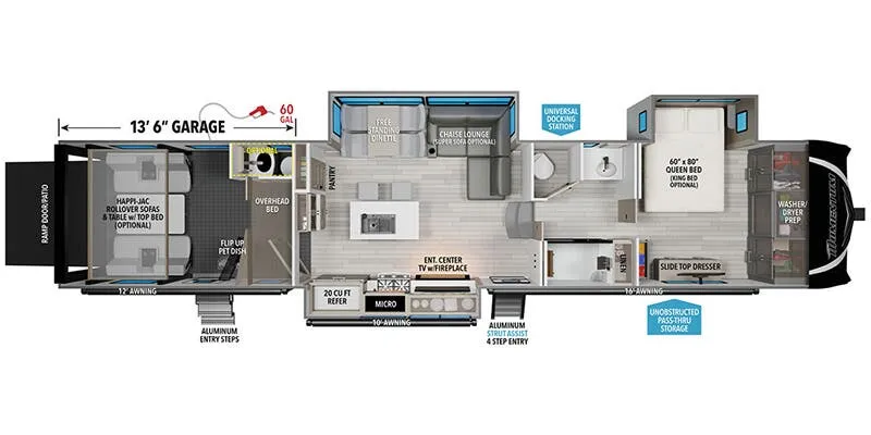 Grand Design Momentum 410TH floor plan