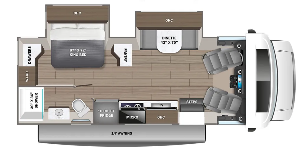 2027 Jayco Melbourne Prestige 25LP floor plan