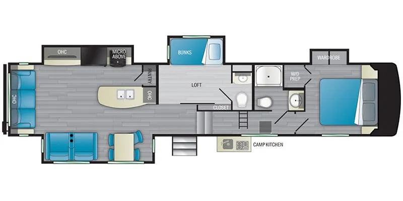 2020 Heartland Milestone 377MB floor plan