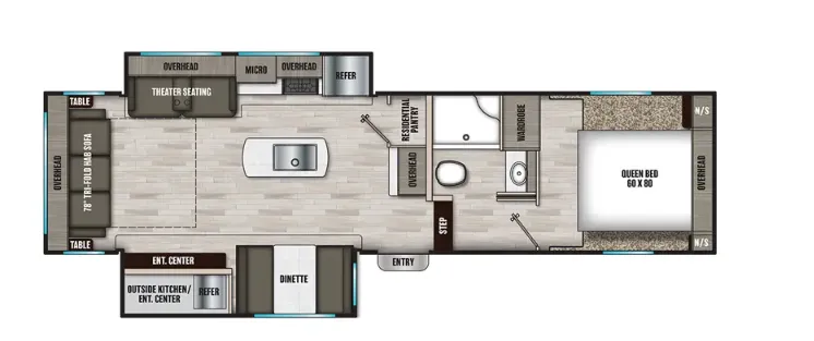 Coachmen Chaparral Lite 284RL floor plan