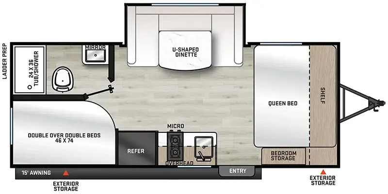 2026 Coachmen Catalina Summit Series 7 184BHSX floor plan