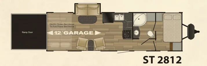 Cruiser RV Stryker ST 2812 floor plan