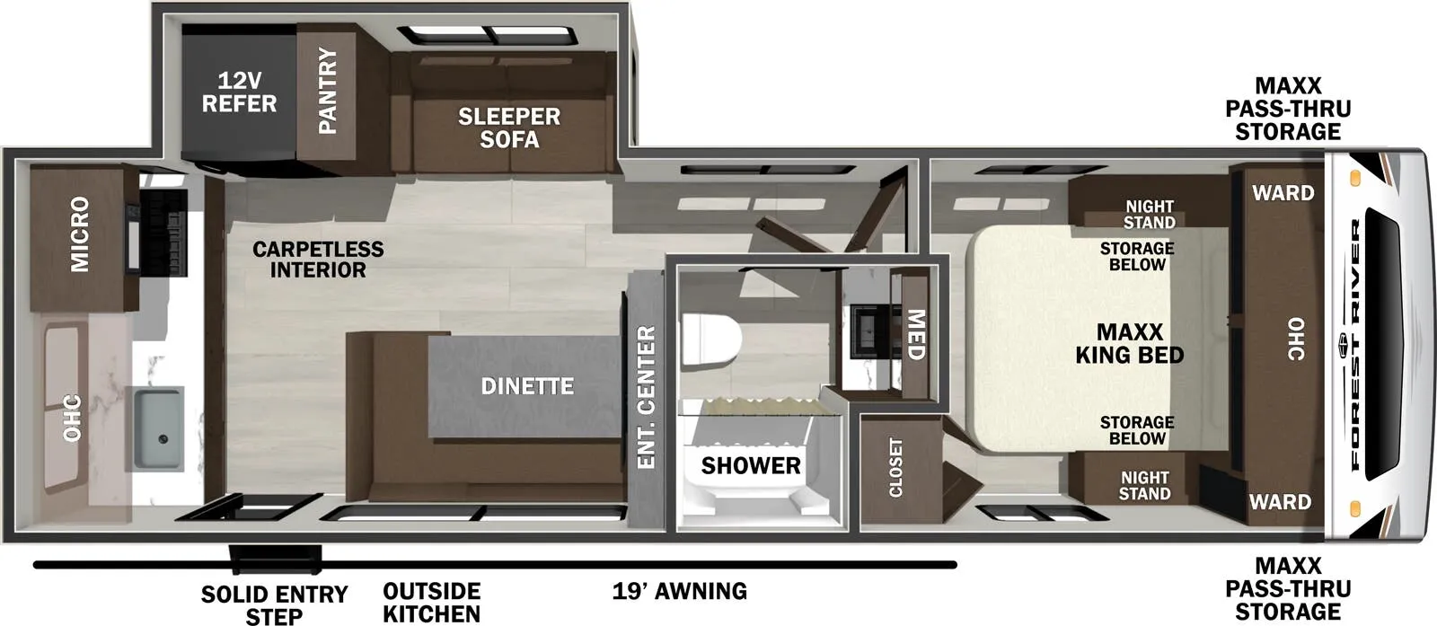Forest River Wildcat Maxx 249RKX floor plan