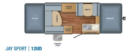 Jayco Jay Sport 12UD floor plan