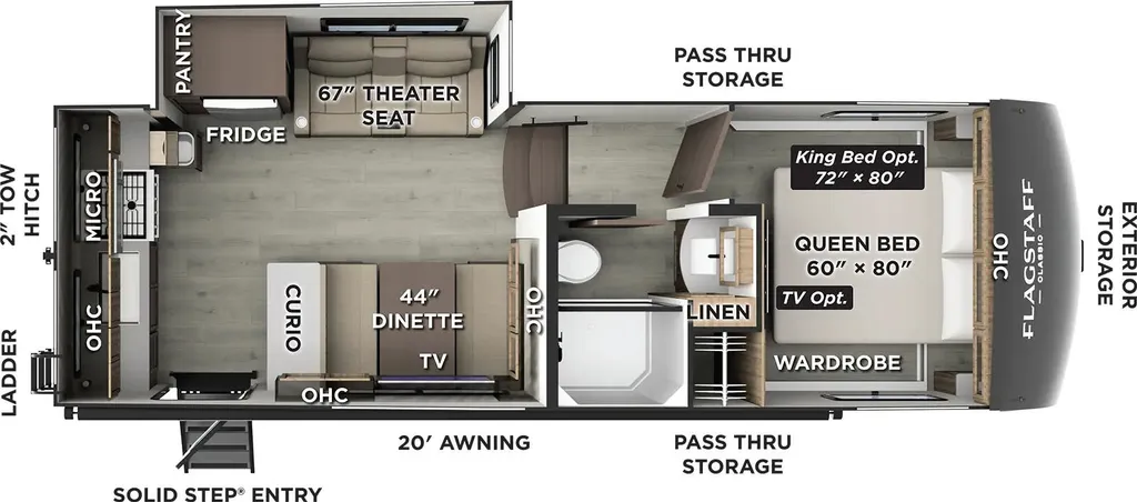 2026 Forest River Flagstaff Classic F282RK floor plan