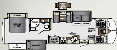 Forest River Georgetown XL 350TS floor plan