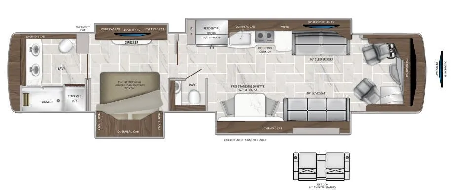 American Coach American Dream 42V floor plan