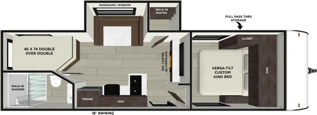 2024 Forest River EVO Lite 2405BHX floor plan