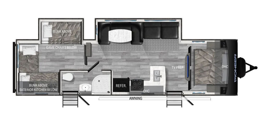 2021 Heartland Pioneer DS320 floor plan