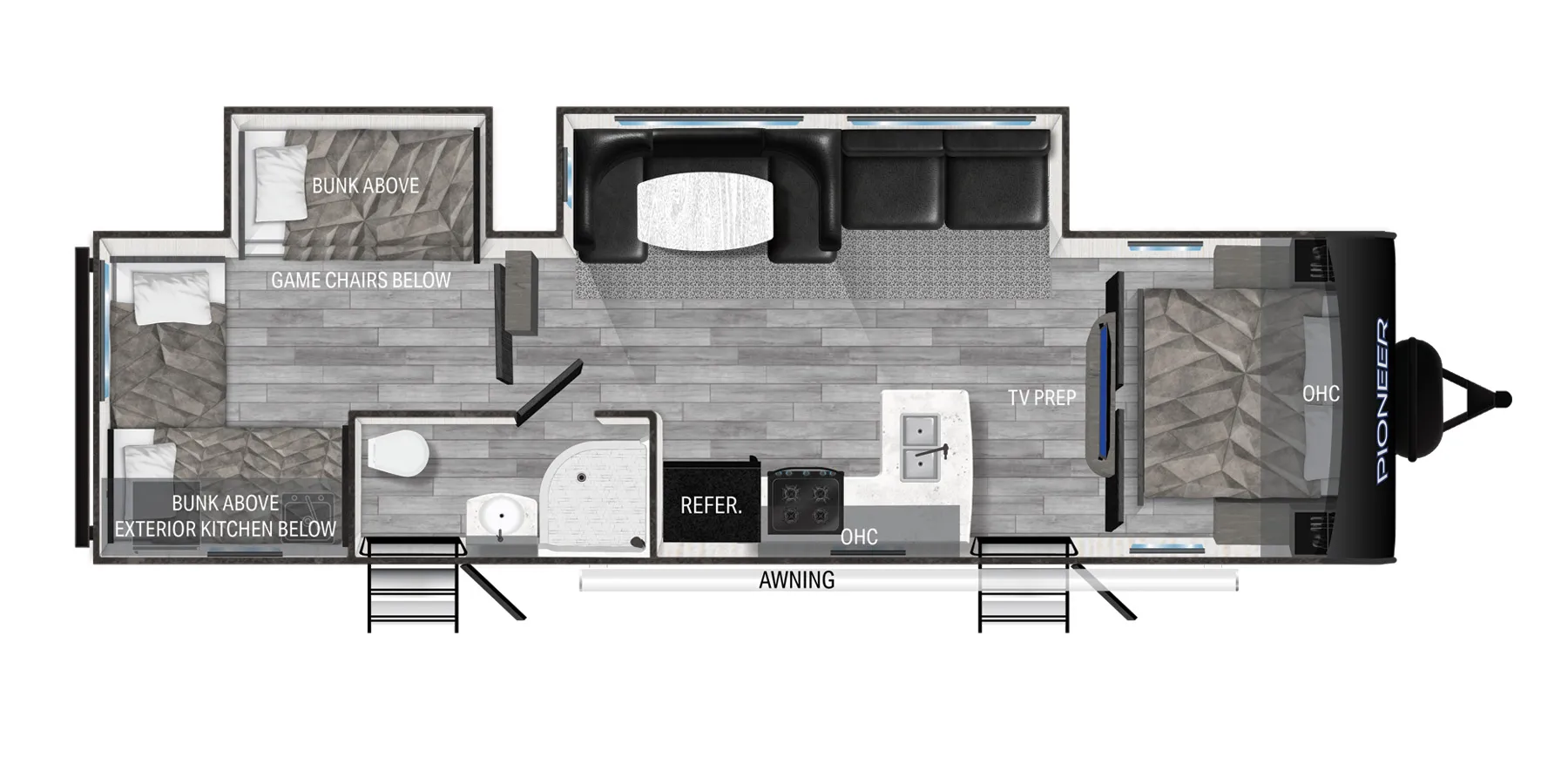 2021 Heartland Pioneer DS320 - Floor plan