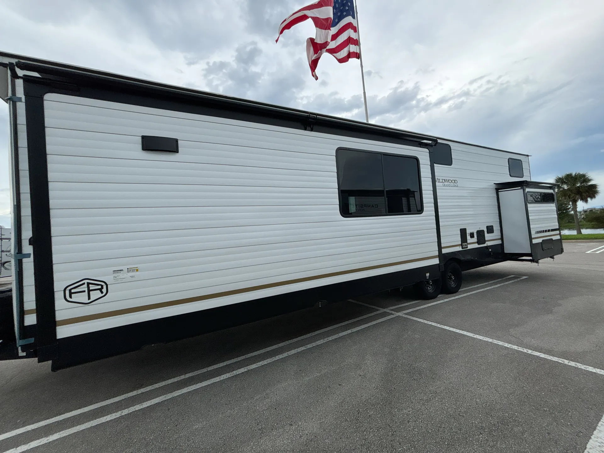 2027 Forest River Wildwood Grand Lodge 40FKP — off campside