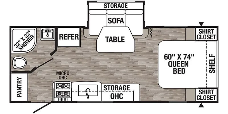 Palomino Puma XLE Lite 21FBC floor plan