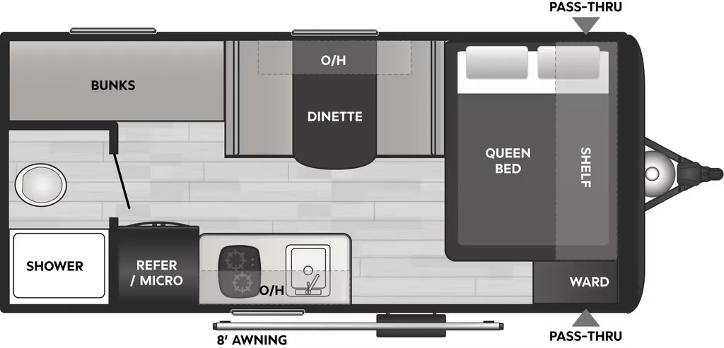 2026 Keystone Coleman 17B floor plan