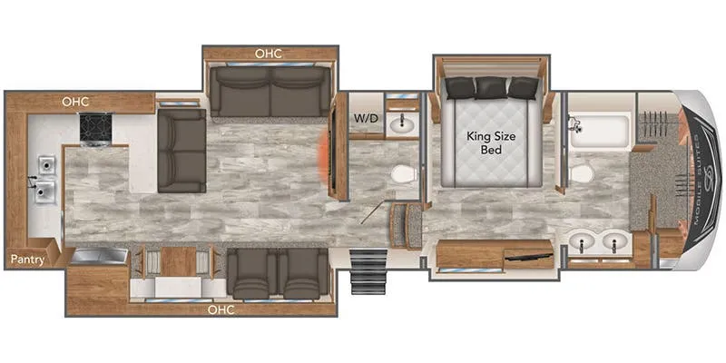 2025 DRV Mobile Suites 41RKDB floor plan