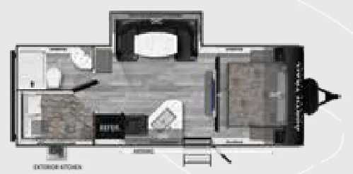 Heartland North Trail 24BHS floor plan