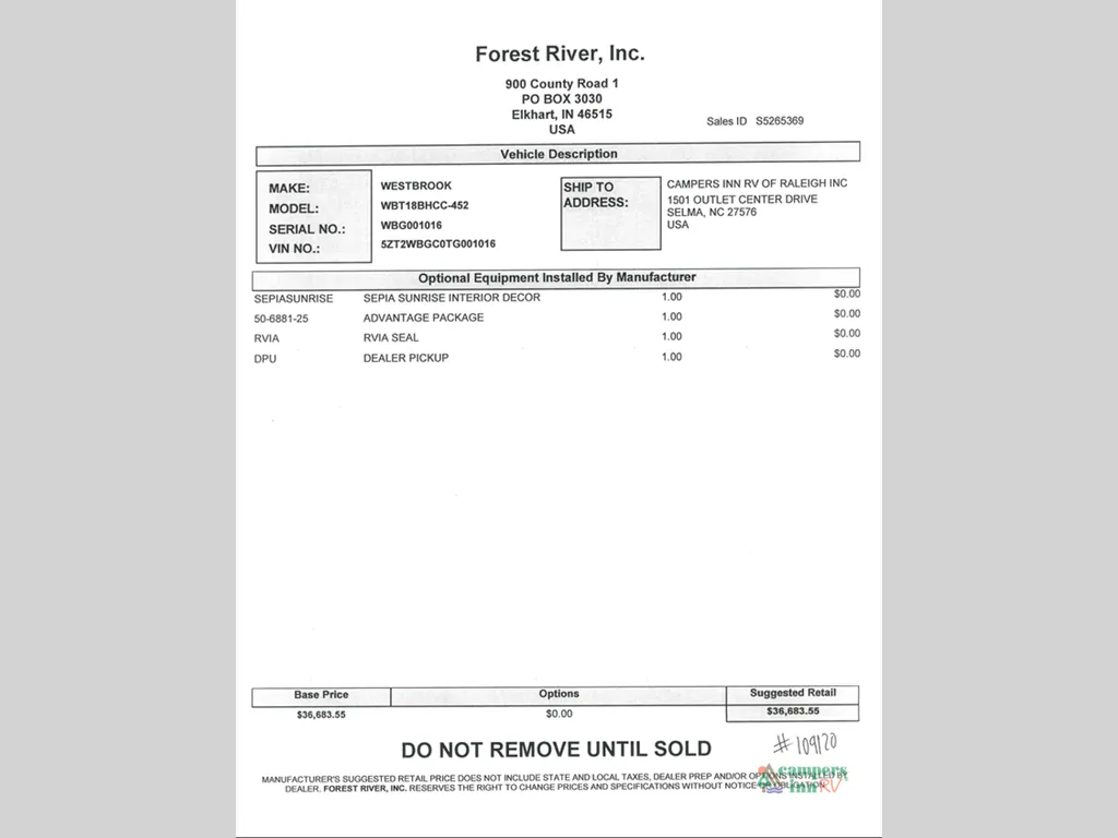 2026 Forest River Westbrook 18BHCC, Photos photo 59