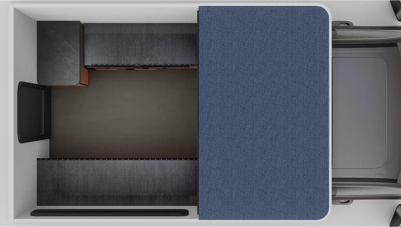 Four Wheel Camper Raven BASE OPEN floor plan