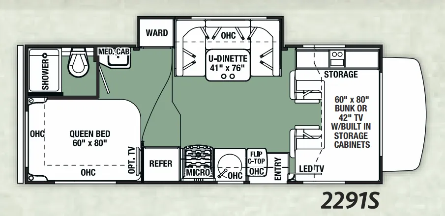 Forest River Forester 2291S floor plan