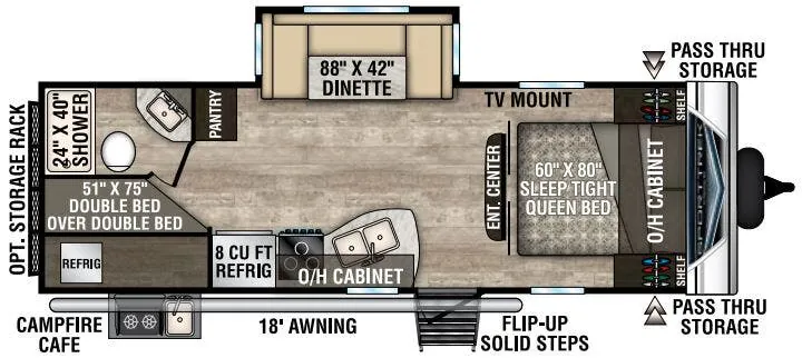 Venture RV SportTrek ST251VBH floor plan
