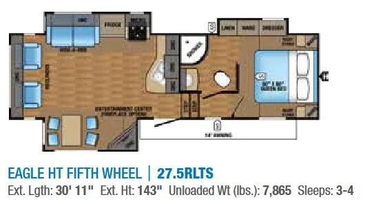 Jayco Eagle HT 275RLTS floor plan